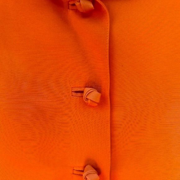 Vintage Genny Orange Skirt and Jacket Suit Size Vintage Fits Size Small - Picture 7 of 12